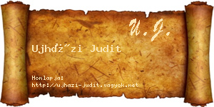 Ujházi Judit névjegykártya