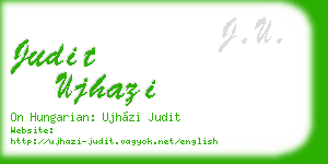 judit ujhazi business card