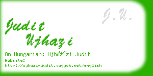 judit ujhazi business card